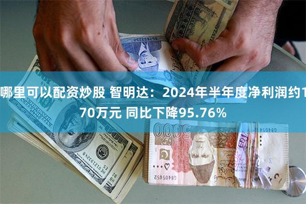 哪里可以配资炒股 智明达：2024年半年度净利润约170万元 同比下降95.76%