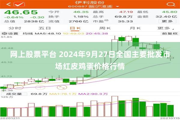 网上股票平台 2024年9月27日全国主要批发市场红皮鸡蛋价格行情