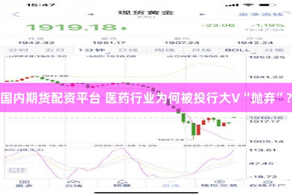 国内期货配资平台 医药行业为何被投行大V“抛弃”?